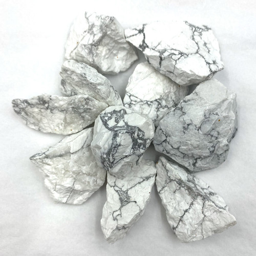 Pre-Bagged Rough Minerals - Howlite (2.2 lb)
