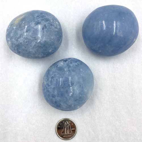 Palm Stone - Blue Calcite