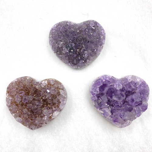 Polished Edge Heart - Amethyst Cluster Small (3)