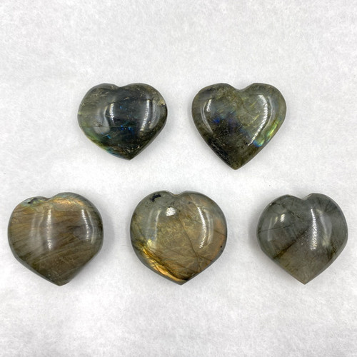 Specialty Puffy Heart - Labradorite Extra Grade Tiny