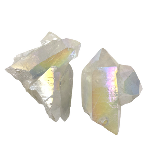 Clear Quartz Angel Aura Clusters - Large