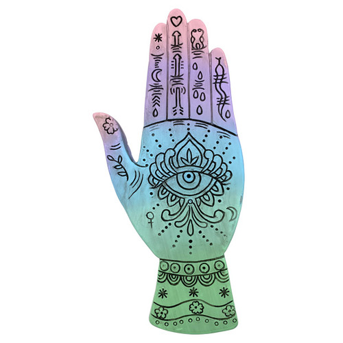 Incense Holders - Multi-colour Hand with Eye (2) Incense Holders - Multi-colour Hand with Eye (2)