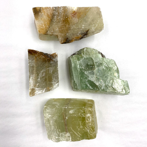 BACKORDER - Pre-Bagged Rough Minerals - Multi-Green Calcite Large (1 lb) 
