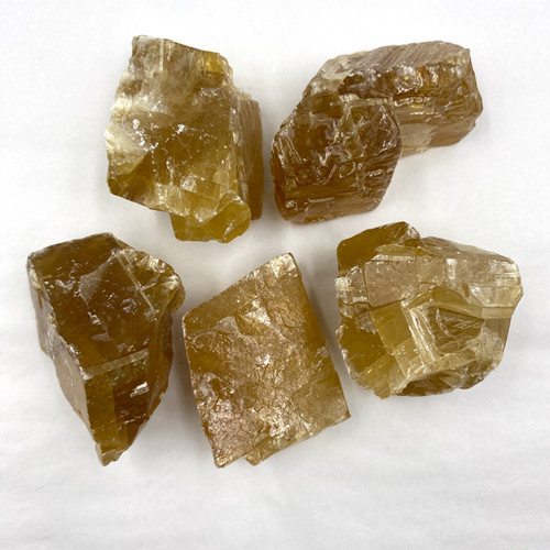 Bulk Rough Minerals - Honey Calcite Large (1 lb) 
