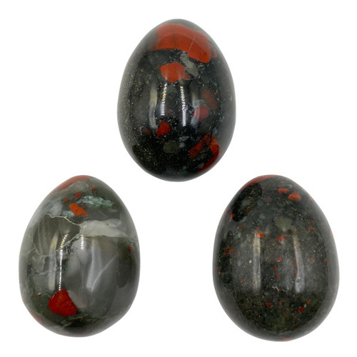 BACKORDER - Gemstone Egg - Bloodstone (heliotrope) BACKORDER - Gemstone Egg - Bloodstone (heliotrope)