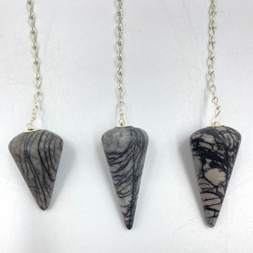 Faceted Pendulum - Net Jasper Faceted Pendulum - Net Jasper