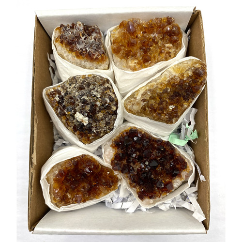 Boxed - Citrine Clusters Medium A/B Grade (1.3 kg) Boxed - Citrine Clusters Medium A/B Grade (1.3 kg)