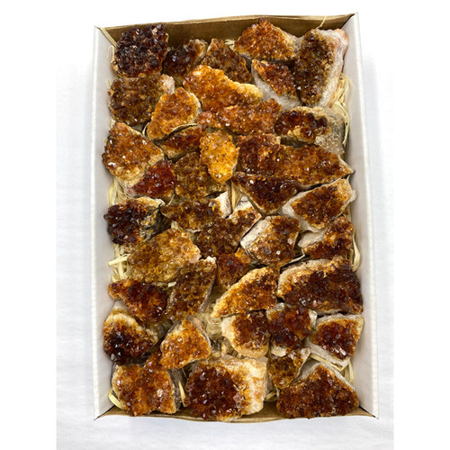 Boxed - Citrine Clusters Small A/B Grade (1.3 kg)