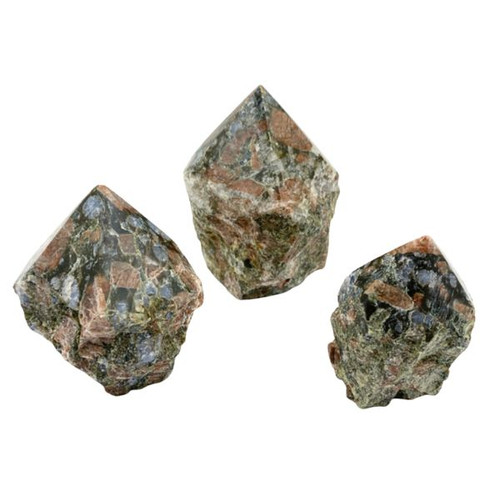 Cut Base Top Polish Points - Rhyolite / Llanite (Que Sera)  Cut Base Top Polish Points - Rhyolite / Llanite (Que Sera)