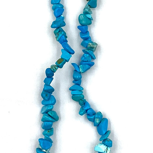 Gemstone Chip Necklace 36 in. - Turquoise Howlite