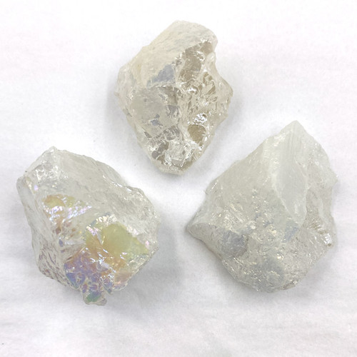 Pre-Bagged Rough Minerals - Clear Quartz Angel Aura (1 lb)