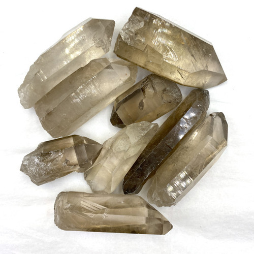 Pre-Bagged Rough Minerals - Smokey Quartz Points Mixed Sizes (1 lb) Pre-Bagged Rough Minerals - Smokey Quartz Points Mixed Sizes (1 lb)