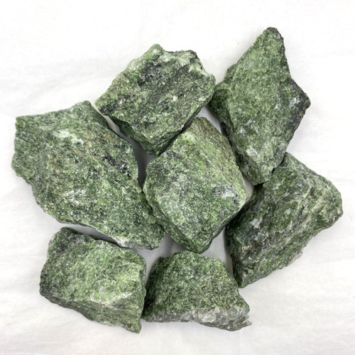 Pre-Bagged Rough Minerals - Green Diopside (2.2 lb)