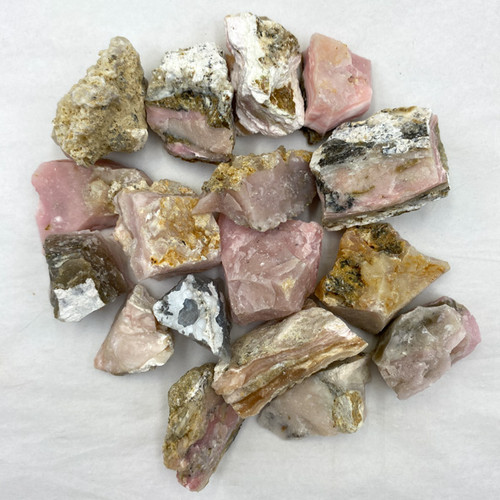 Pre-Bagged Rough Minerals - Pink Opal (1 lb) Pre-Bagged Rough Minerals - Pink Opal (1 lb)