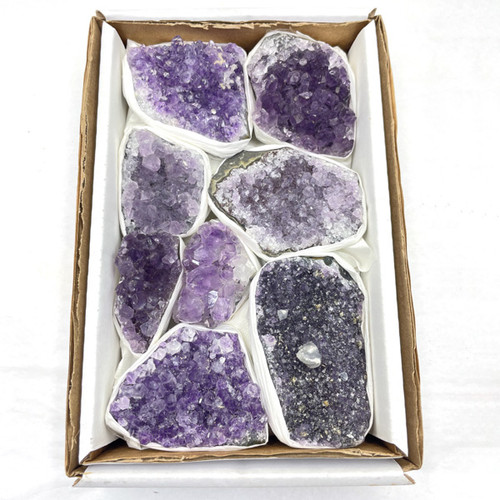 Boxed - Amethyst Clusters (500 g) Boxed - Amethyst Clusters (500 g)