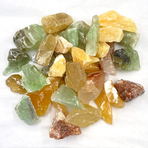 Pre-Bagged Rough Minerals - Assorted Calcite Small (1 lb)