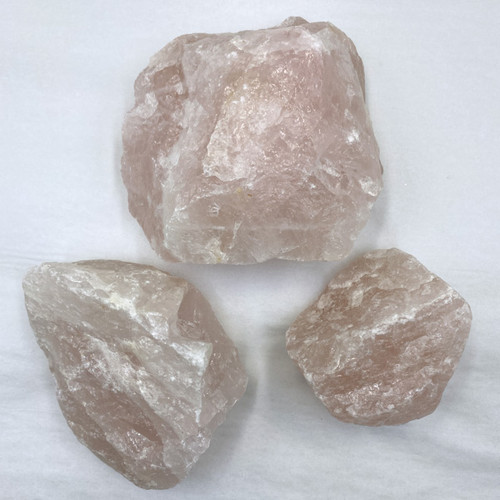 Pre-Bagged Rough Minerals - Rose Quartz XL (1 lb) Pre-Bagged Rough Minerals - Rose Quartz XL (1 lb)