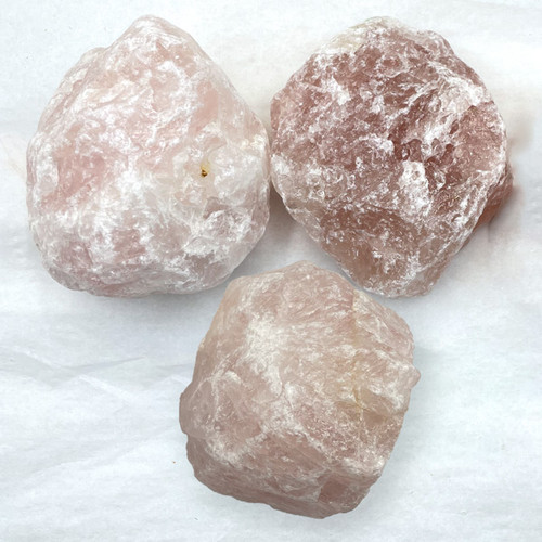 Pre-Bagged Rough Minerals - Rose Quartz L (1 lb) Pre-Bagged Rough Minerals - Rose Quartz L (1 lb)