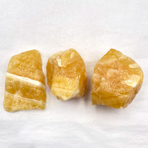 Pre-Bagged Rough Minerals - Orange Calcite XL (1 lb)  Pre-Bagged Rough Minerals - Orange Calcite XL (1 lb)