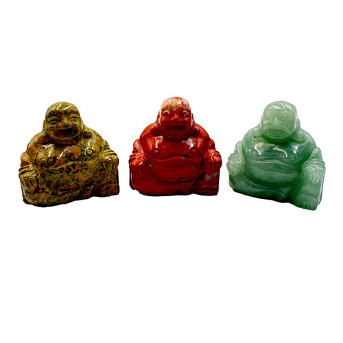 Carved Pocket Stone Buddhas - Assorted Types