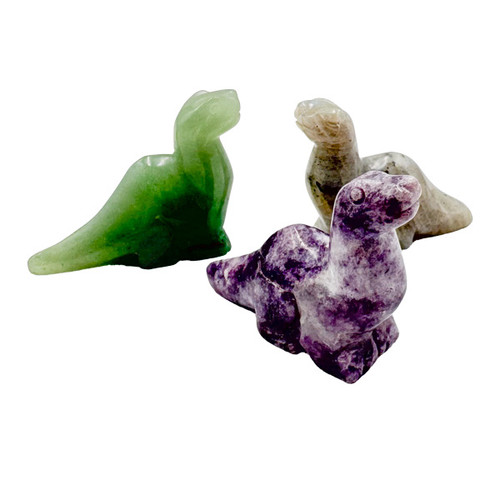 Carved Pocket Stone Dinosaurs - Assorted Types