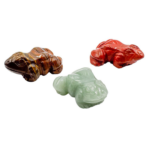 BACKORDER - Carved Pocket Stone Frogs - Assorted Types