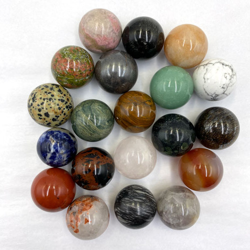 Tiny Polished Spheres - Assortment (20)