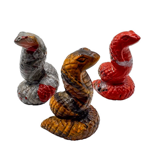 Carved Pocket Stone Snakes - Assorted Types