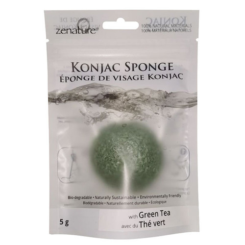 BACKORDER - Konjac Sponge - Green Tea (5)