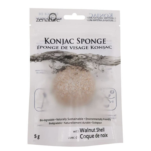 Konjac Sponge - Walnut Shell (5)