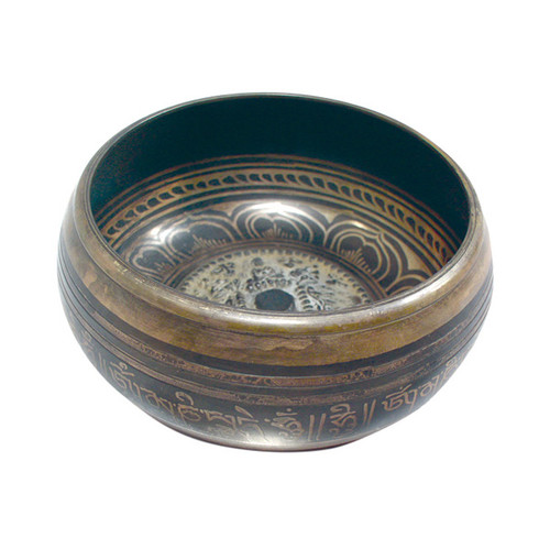 Singing Bowl - Machine Etched w/ 3D Mandala
