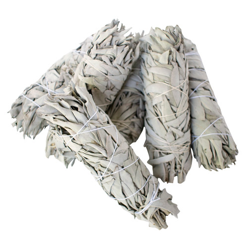 White Sage Smudge Stick - Medium - Bulk Unpackaged (100)