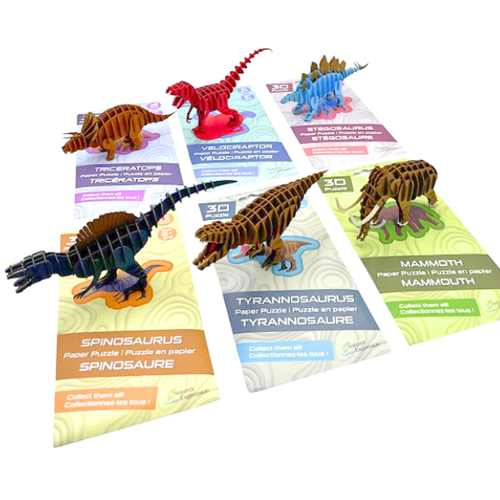 Puzzle, Prehistoric Assorted, 6 designs