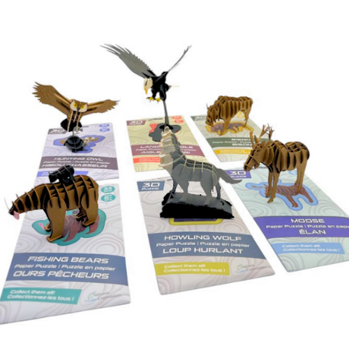 Puzzle, Wildlife Assorted, 6 designs