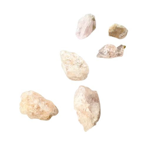 Morganite rough specimen packaged