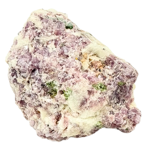 Green Tourmaline in Lepidolite - Medium - per lb Green Tourmaline in Lepidolite - Medium - per lb