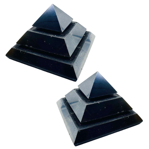 Pyramid - Shungite Sakara Shape - 50mm Pyramid - Shungite Sakara Shape - 50mm
