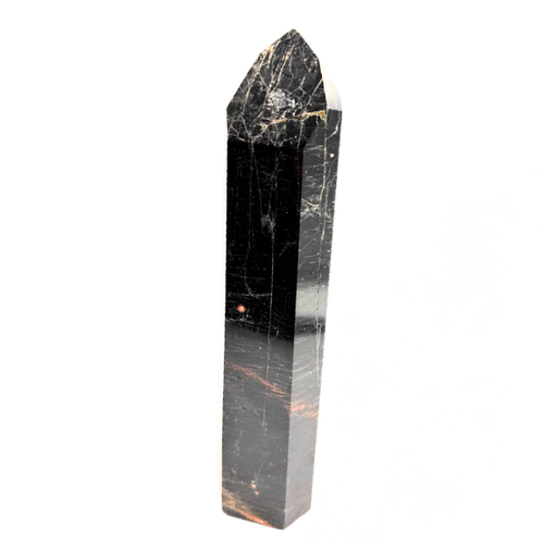 Polished Point - Black Tourmaline with Iron - Extra Large