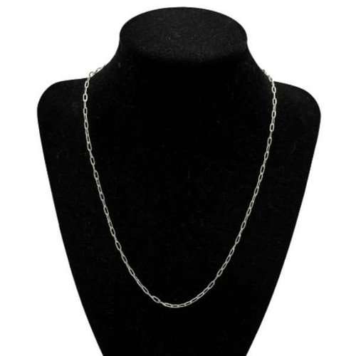 Chain - Paper Clip 18”, 2.5 mm x 5 mm links