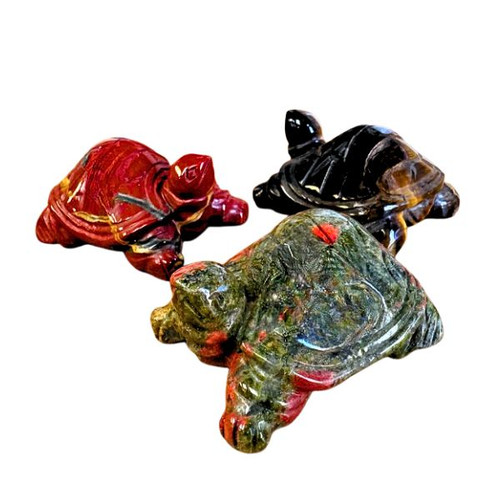BACKORDER - NEW - Carved Pocket Stone Tortoise - Assorted Types