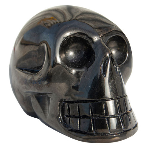 Crystal Skull - Black Obsidian 75mm