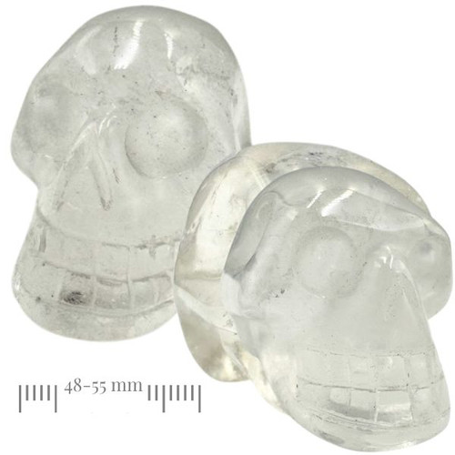 Crystal Skull - Clear Quartz 48-55mm