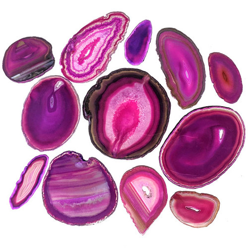Agate Slab - Pink (6.8 to 7") Agate Slab - Pink (6.8 to 7")