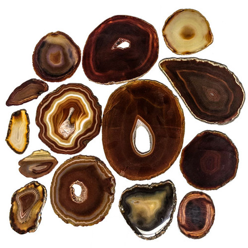 Agate Slab - Rust (3.9 to 4.4") Agate Slab - Rust (3.9 to 4.4")