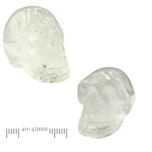 Crystal Skull - Clear Quartz 40mm