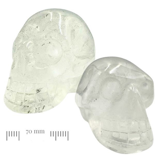 Crystal Skull - Clear Quartz 70mm
