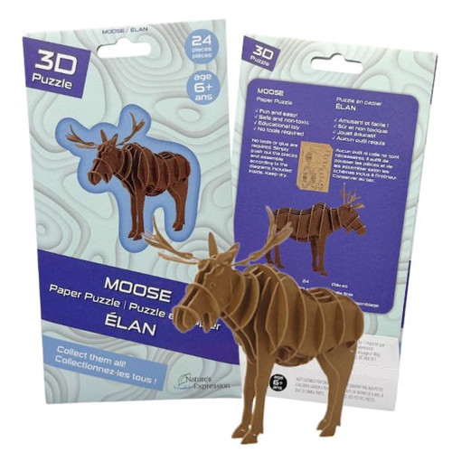 Puzzle, Wildlife Moose, (6 pack) 
