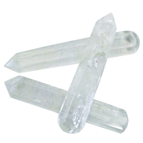 Faceted Crystal Wands - Clear Quartz Small/Med Faceted Crystal Wands - Clear Quartz Small/Med