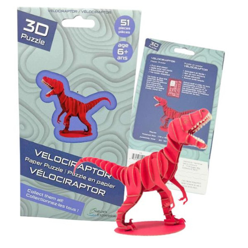 Puzzle, Prehistoric Velociraptor (6 pack)