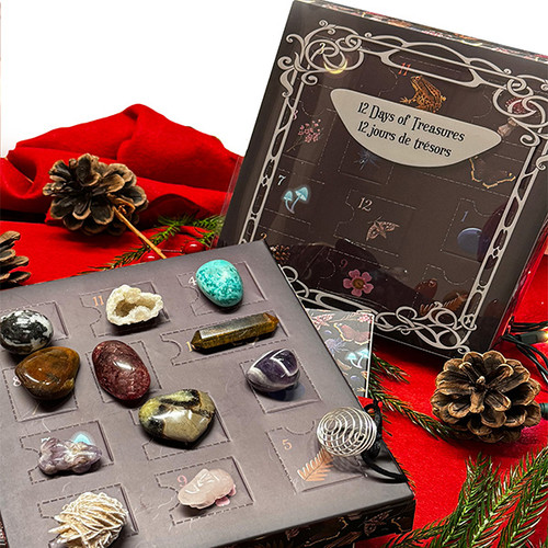 Advent Calendar - Crystal Noel, Mushroom & Frog Casing - 12 Pocket  Advent Calendar - Crystal Noel, Mushroom & Frog Casing - 12 Pocket